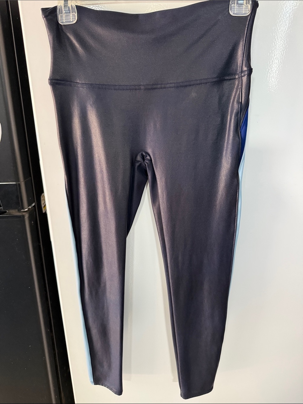 SPANX Navy blue High-Waist Leggings with Side Panels